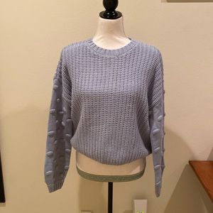 Blue cropped sweater